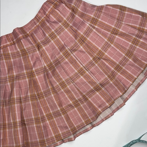 SHEIN Dresses & Skirts - SHEIN Pink Plaid Skater Skirt